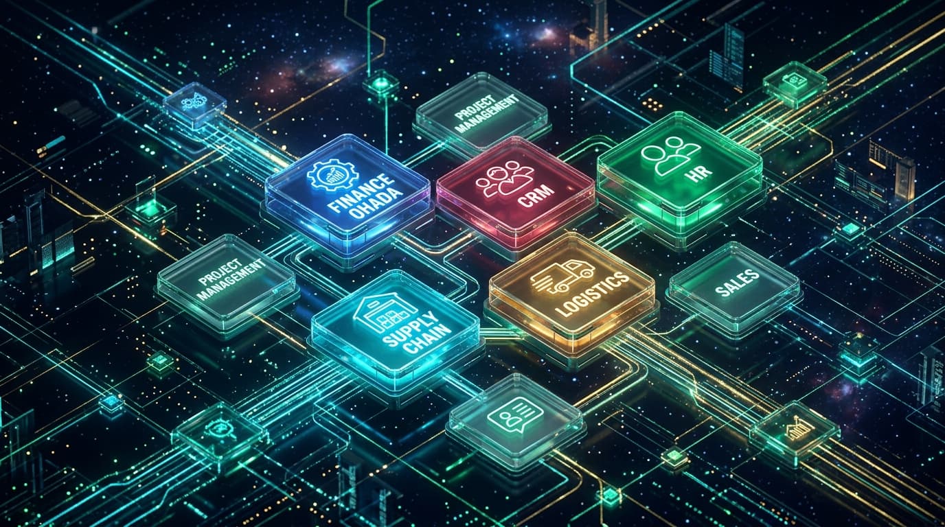 Horizon ERP Interconnected Modules Visualization